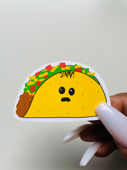 Tripped Out Taco Sticker